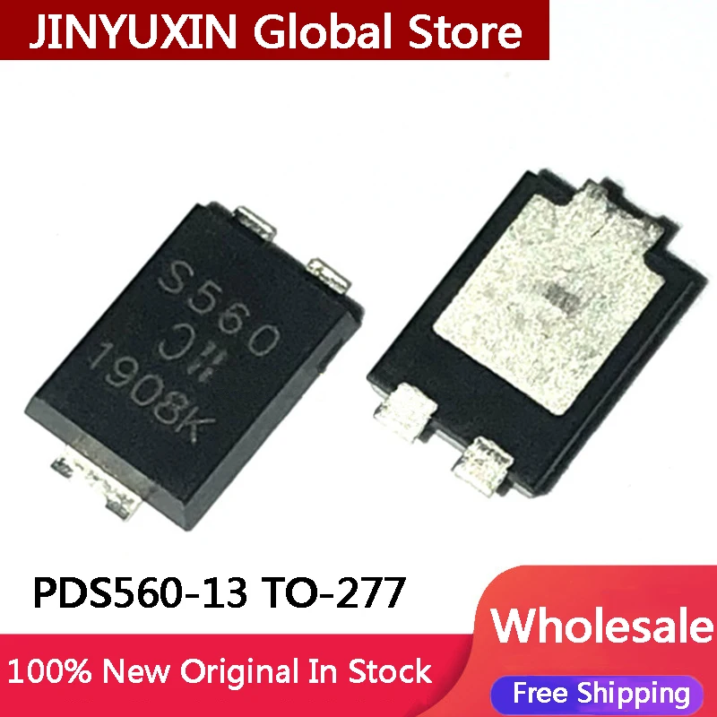 5-100Pcs New original PDS560-13 PDS560 S560 5A 60V POWERDI5 TO-277 IC Chip Stock Wholesale