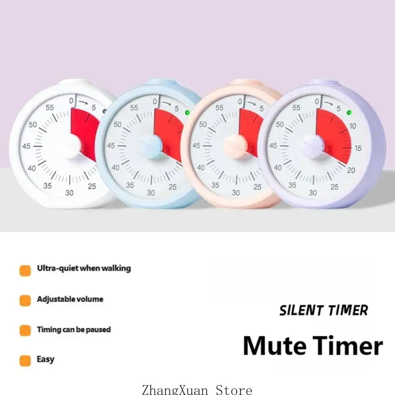Family Routine Clock with Visible Time Progress for Table Work and Reading 3XUF