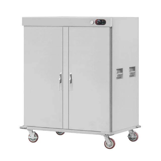 Edelstahl Bankett Service Trolley Edelstahl Hot Food Mobile Bankett wagen Bankett Food Trolley