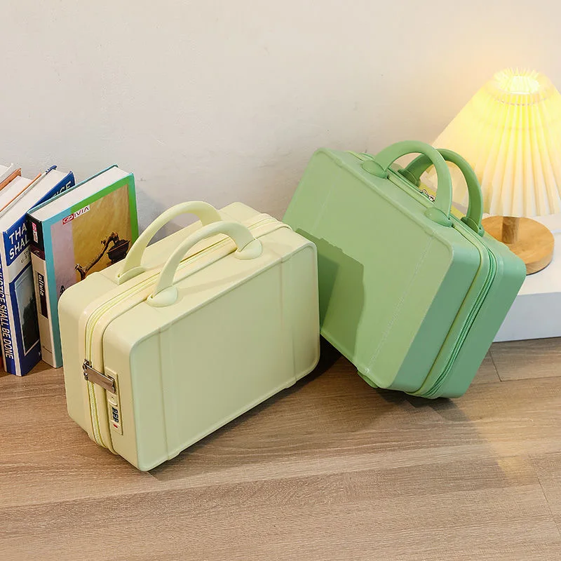 14 inch Mini Cabin Suitcase Fashion Women Travelling Luggage Hangable Trunk Solid Color Cute Small Cosmetic Box Female Travel