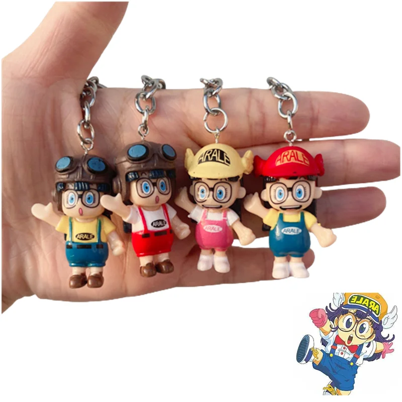 Anime Dr. Slump PVC portachiavi Action Figure Arale Machine Doll Bulma Cosplay Cute Slump Toy portachiavi ali d\'angelo ciondolo regalo