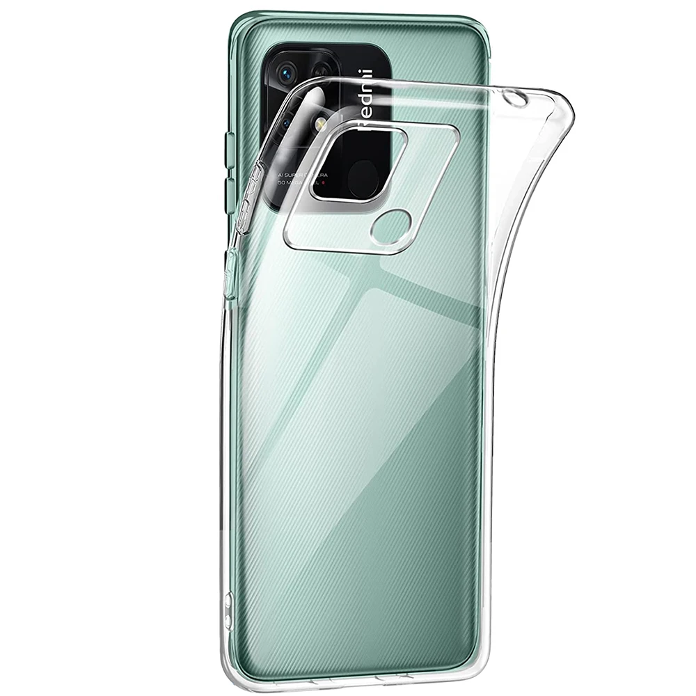 Funda transparente para Xiaomi Redmi 10A 10C 9A 9C NFC 11A 12C Redmi Note 9 9S 10 10S 11 11S 12S 12 Pro funda transparente para teléfono Caqa