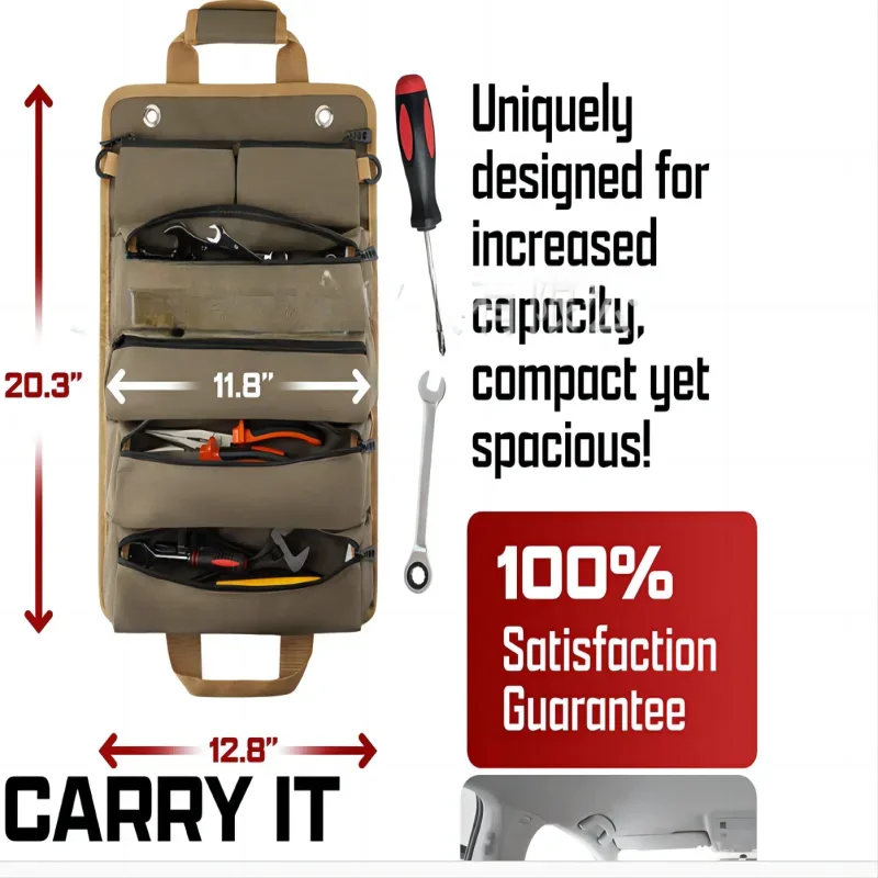 Cross-border spot hardware tools storage bag shockproof hardware electrician tool bag car suspension storage bag discount