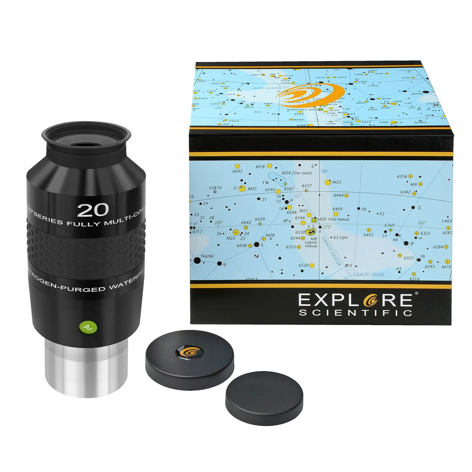 Explore Scientific original 20mm Waterproof Eyepiece Wide Angle 2'' inch Fully Multi-Coated  Eyepiece for Astronomy Telescope