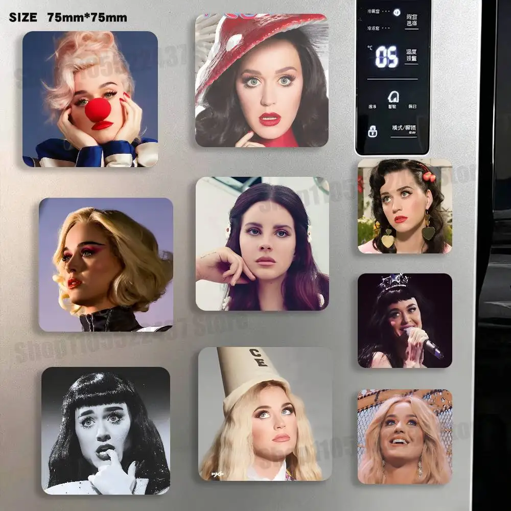 

Buring Singer K-Katy P-Perry New PVC Fridge Magnet for Cartoon Refrigerator Decor Cute Fridge Magnet for Child Magnetic Toy