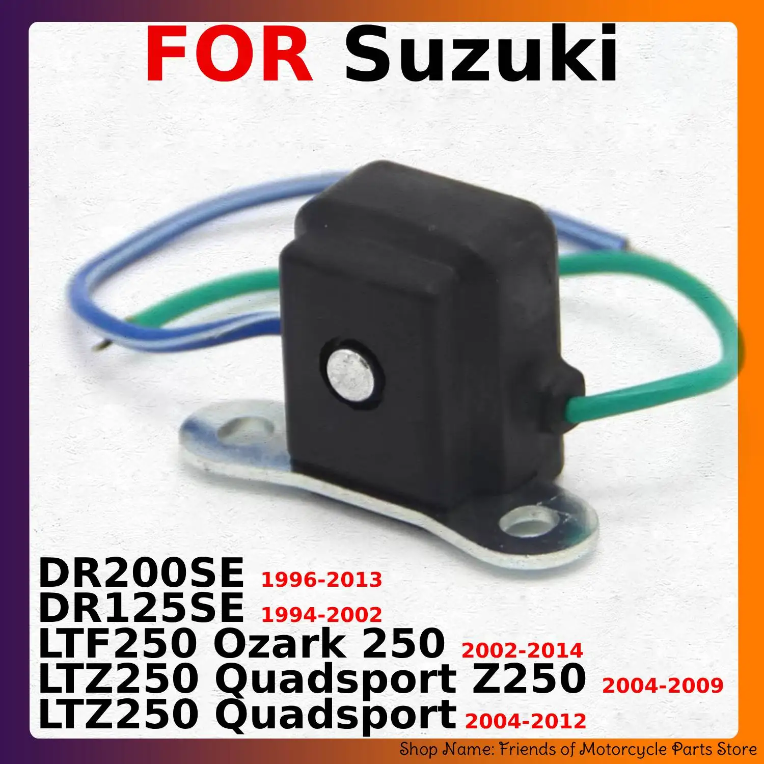 Bobina de gatillo de recogida de encendido de motocicleta para Suzuki DR200SE DR125SE LTF250 Ozark 250 LTZ250 Quadsport Z250 magneto disparador senso
