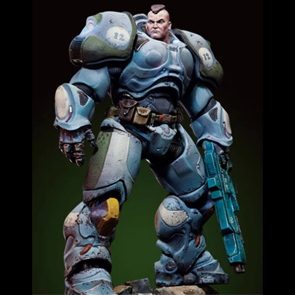 Figura modelo de resina, guerra mecánica 1/32, Sergeant Connor, GK, tema de ciencia ficción, kit sin montar y sin pintar