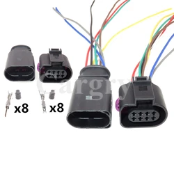 Connecteur scellé étanche pour voiture, prise de câble électrique, radar automobile, boîte de vitesses, VW, 1J097ino 14, 1J0973814, 8P, 1 jeu