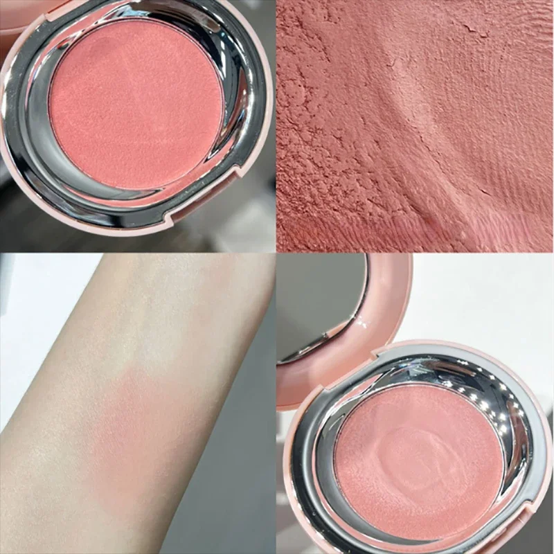 Pink Blusher Mud Palette Face Rouge Face Cream Concealer Foundation Powder Waterproof Lasting Peach Cheek Tint Blush Make Up