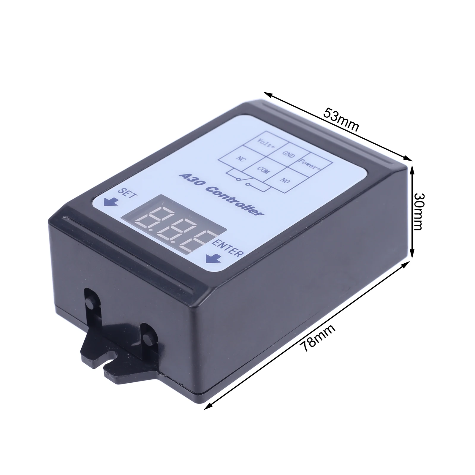 DC6-80V Relay Switch Controller Module Voltage Detection Charging Discharge Monitor with Case Digital Display DC0-99.9V Measured