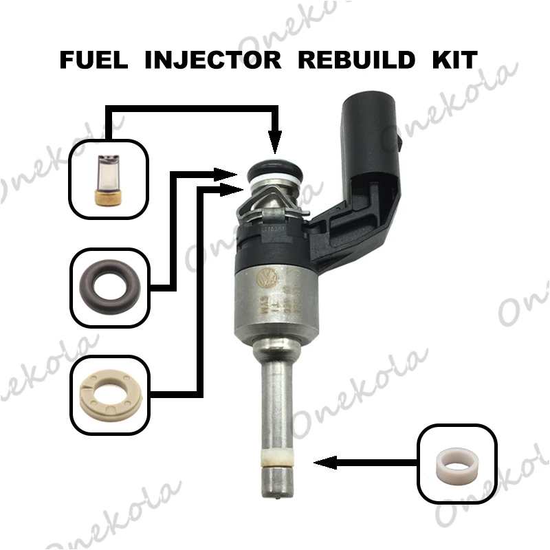 Fuel Injector repair kit Orings Filters for VW Golf Jetta Passat Tiguan Audi A1 A3 1.4 TSI 03C906036M