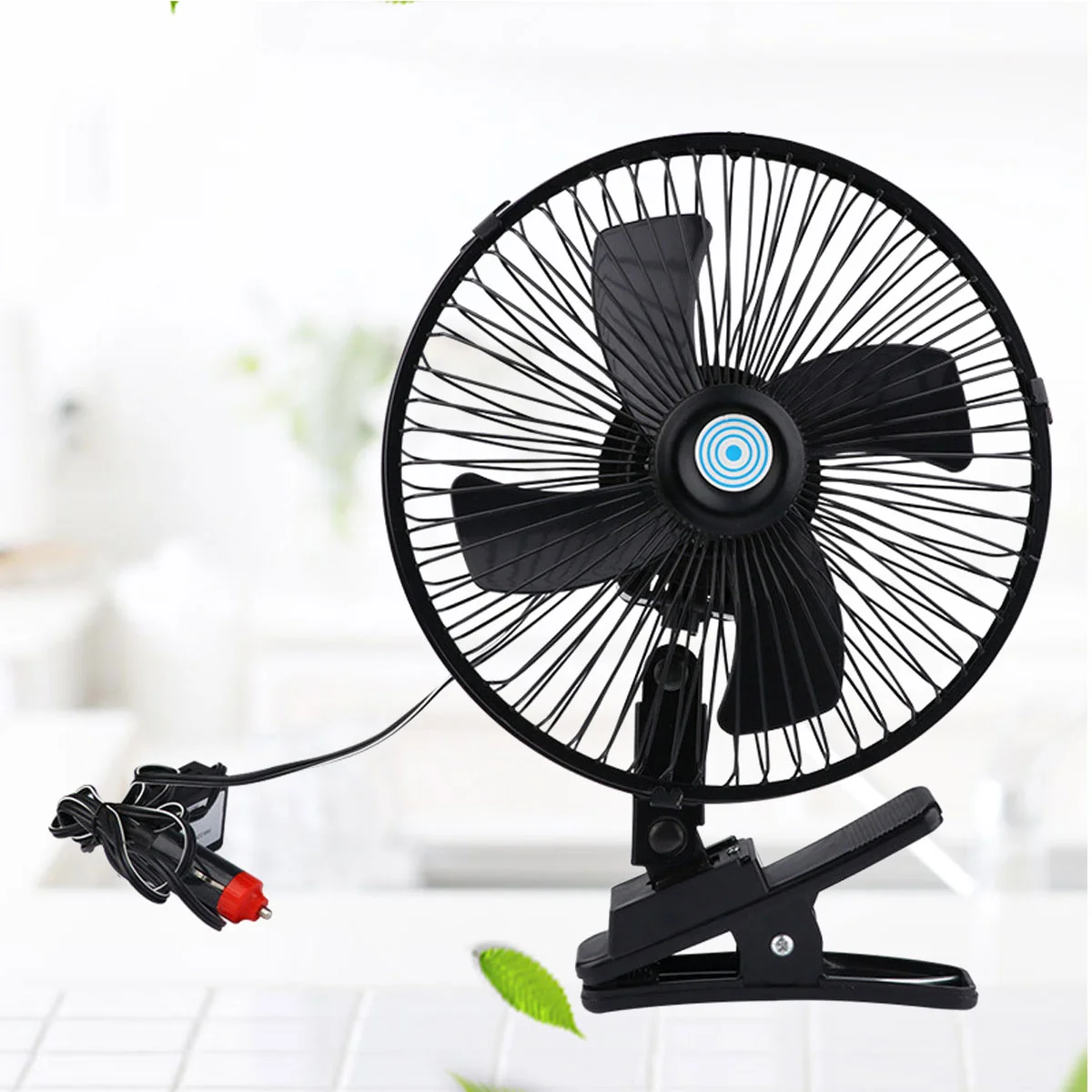 6 Inch Low Noise Fan Universal Backseat Car Double Set of Blades Air Fans for The Vehicle Rear