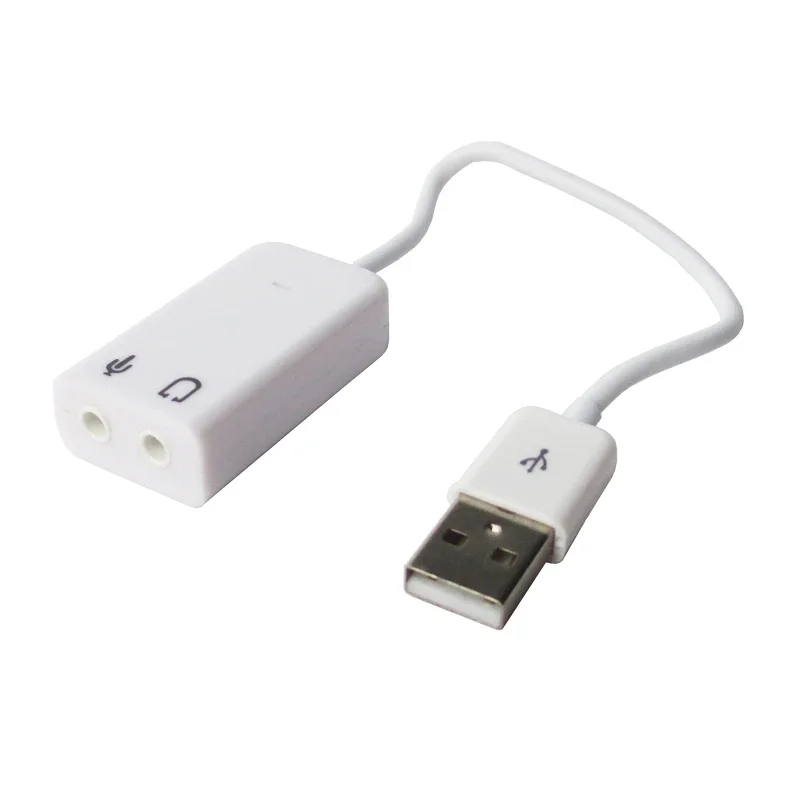 Free Shipping 1Pcs/lot USB External Virtual 7.1 Channel Audio 3D Sound Card Adapter With Cable line 3.5mm wholesale
