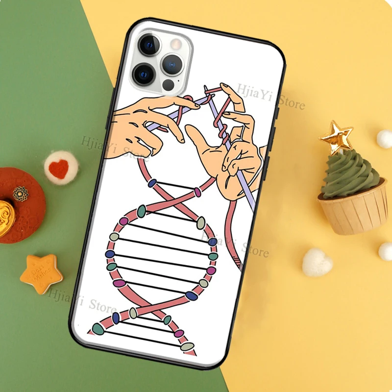 Retro DNA Science Illustration Soft Cover For Apple iPhone 11 14 12 Pro Max 13 mini SE 2020 X XR XS Max 7 8 Plus Phone Case