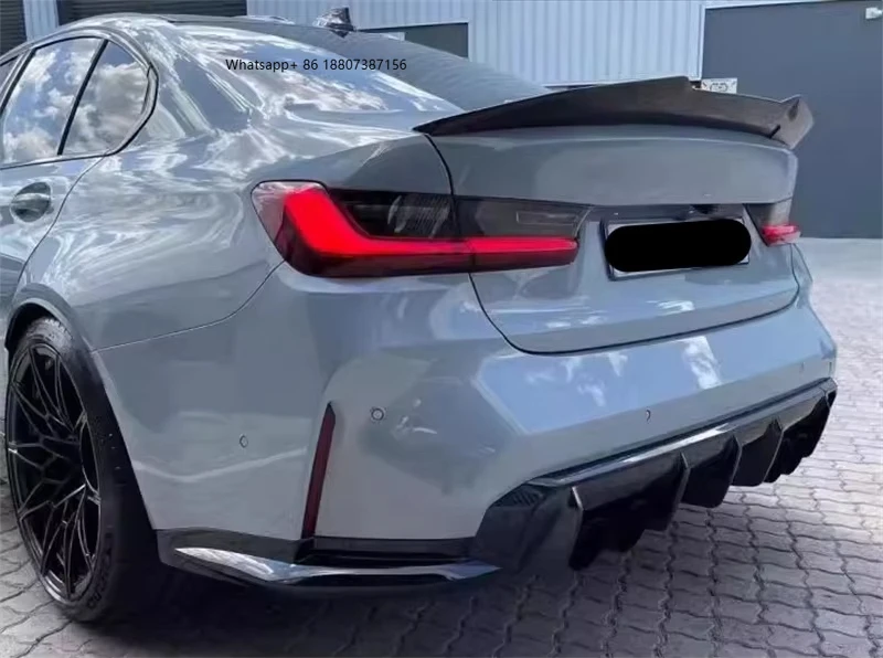 

Upgraded Dry Carbon Fiber Rear Bumper Lip Spoiler Mudguard Diffuser Body Kit forBMW M3 G80 M4 G82 G83