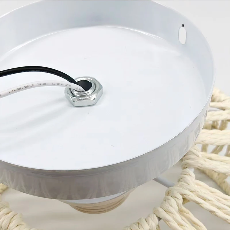 مزرعة الروطان مصباح السقف المنسوجة الخشب الصلب فلوش جبل ضوء لغرفة النوم غرفة المعيشة ديكور المنزل الريف