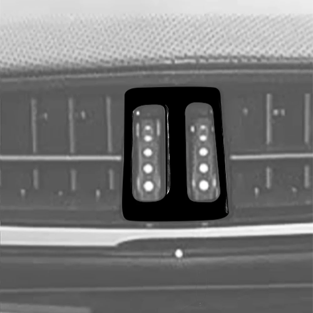 For Cadillac CTS 2014-2019 Piano Black Center Air Outlet Vent Knob Control Panel Trim Cover Car Accessories Interior Sticker