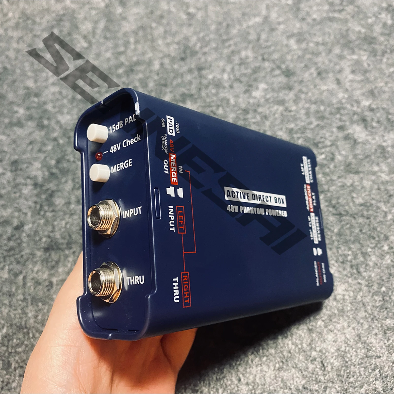 Sennesai J48 Direct Box，For Guitar Bass Instrument audio Recording And stage performanc，Active Di Box Single Channel Isolator。