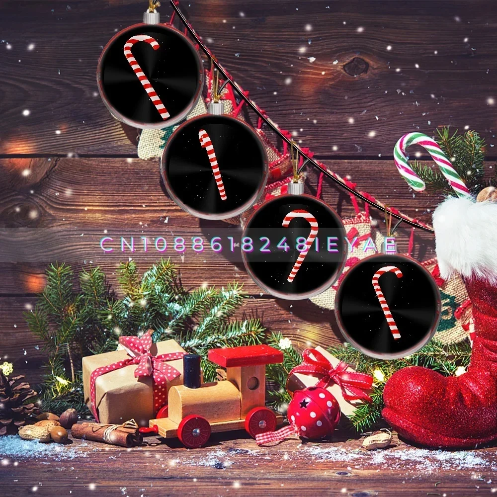 Small Size 12 Cm 3D Hologram Projection Fan Christmas Balls Plastic for Christmas Decoration