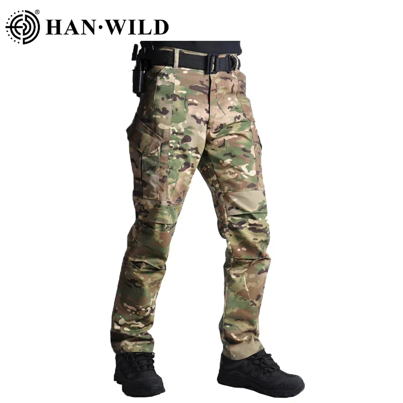 Airsoft Combat Trousers Camping Tactical Pants for Men Paintball Camo Pants Wear Resistant Hunting Softair Hiking Climb Clothes