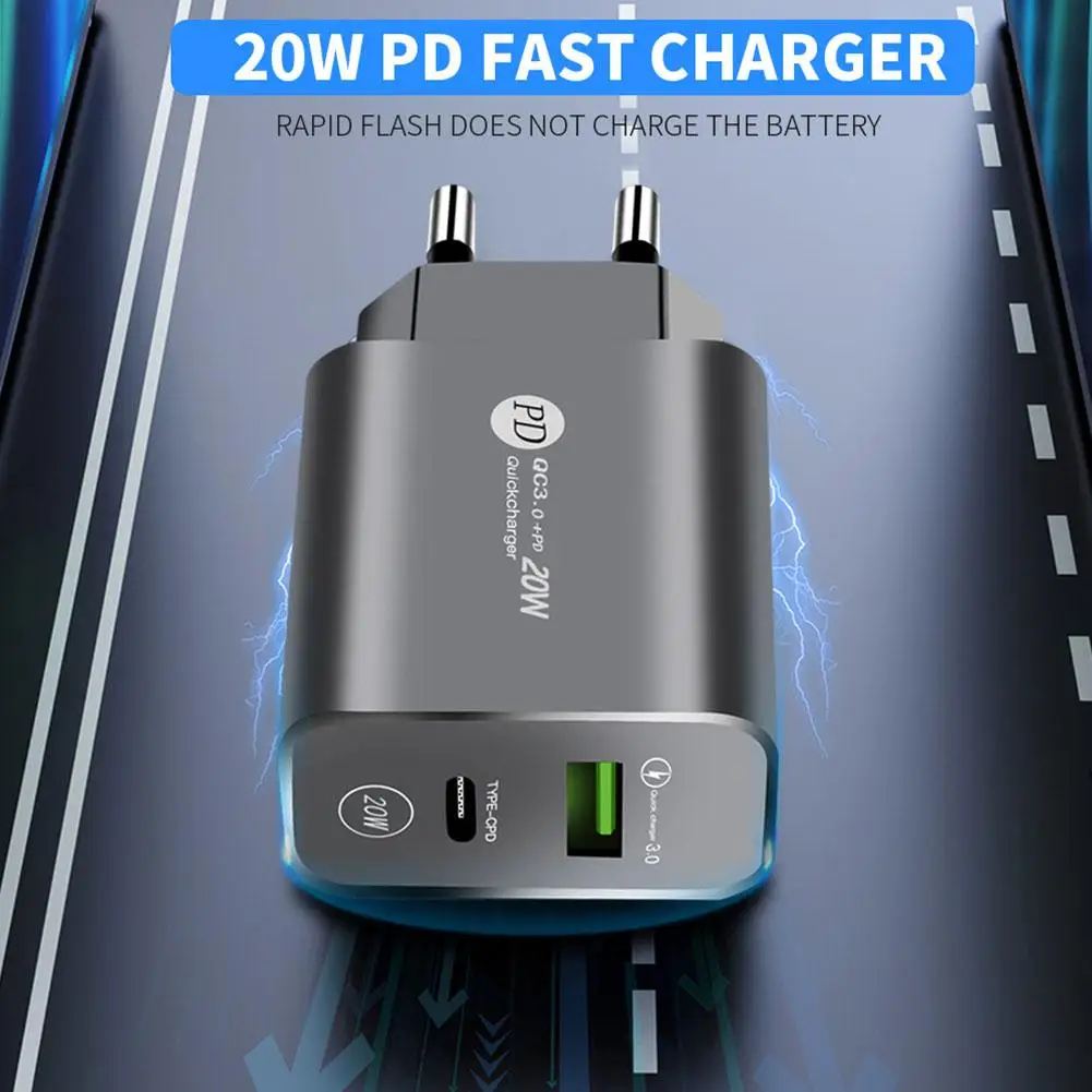 

Charger USB Port Type-c Charging Port EU Phone Chargers Fast Charging Adapter For Xiaomi Phone Charger Adapter T5N9