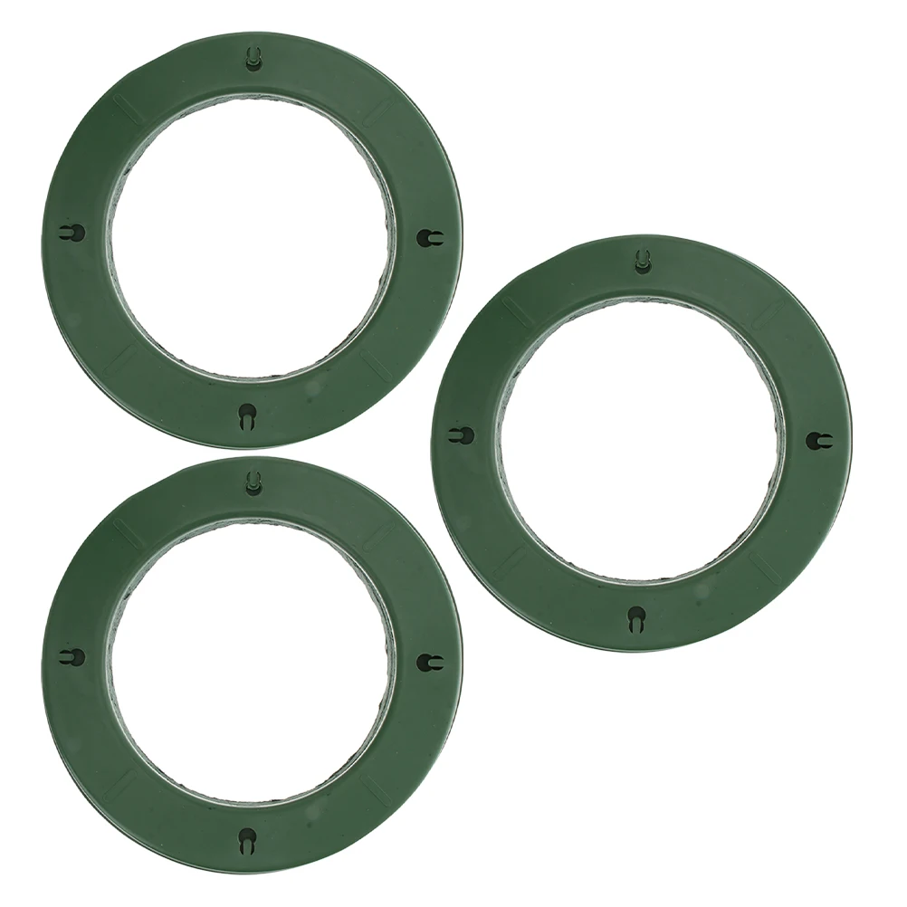 

3pcs Wedding Car Decoration Round Floral Foam Ring Suction Cup Holder Artificial Flower Arrangements Mud Party Event Decor