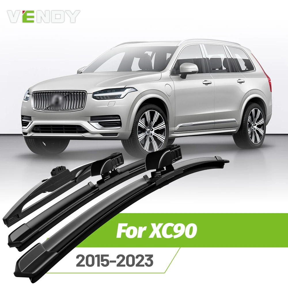 

Front & Rear Wiper Blades Set For Volvo XC90 MK2 2015-2023 Windshield Windscreen Window Rain Brushes 24"+20"+14"