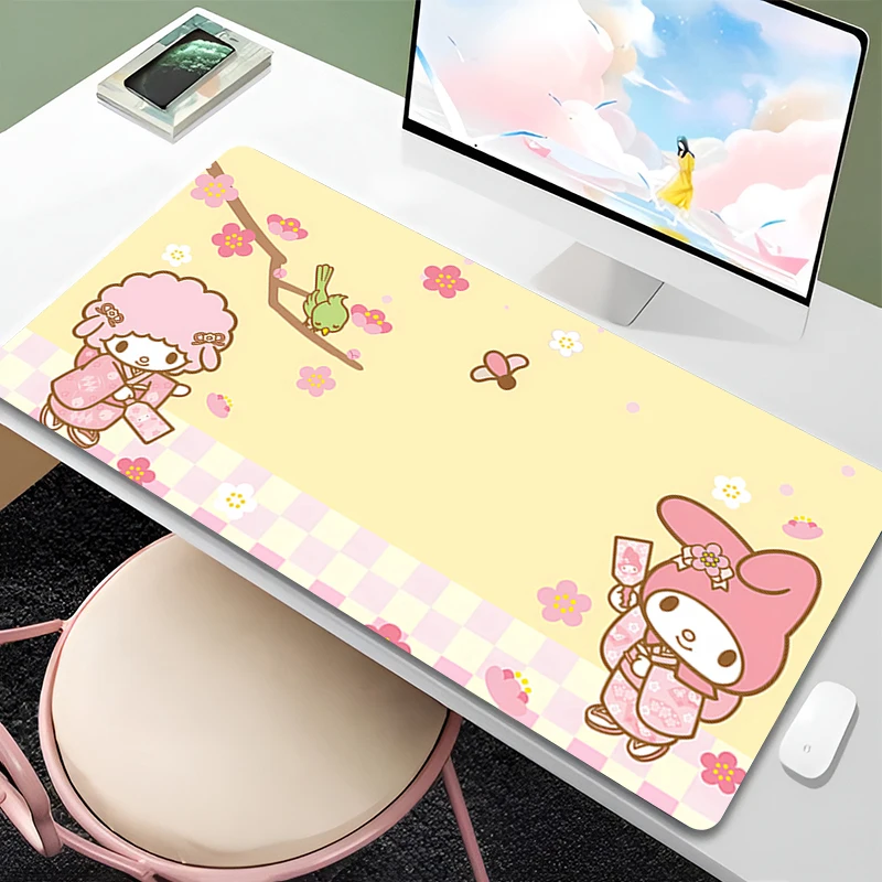 

Mouse pad My Melody large Gaming Desk Mat Computer Keyboard desk pad Mats Sanrio Mousepad Fashion Kawaii Home Decor Girl style