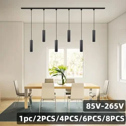 Led Track Light Set Ceiling Pendant Lamp 10W/15W Spot Lights 110V 220V Rail Light Hanging Lamp for Kitchen Living Room Bedroom