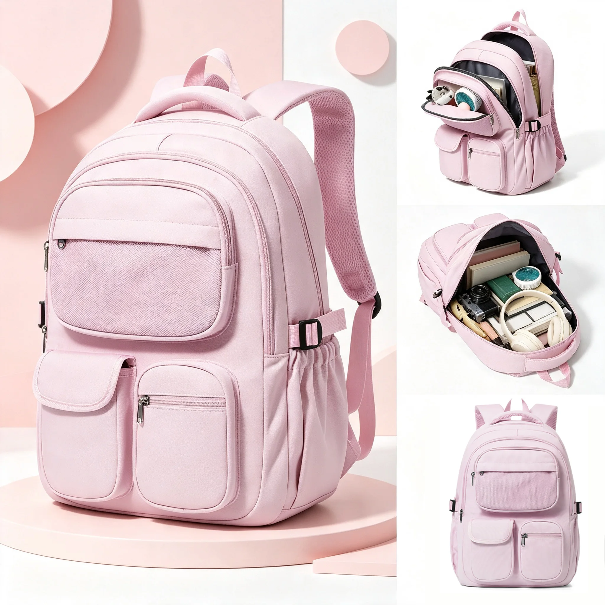 School Backpack for Teen Girls, Large Capacity Laptop Backpack School Bags Girls Boys Fashion Ergonomic Backpack Casual Daypack