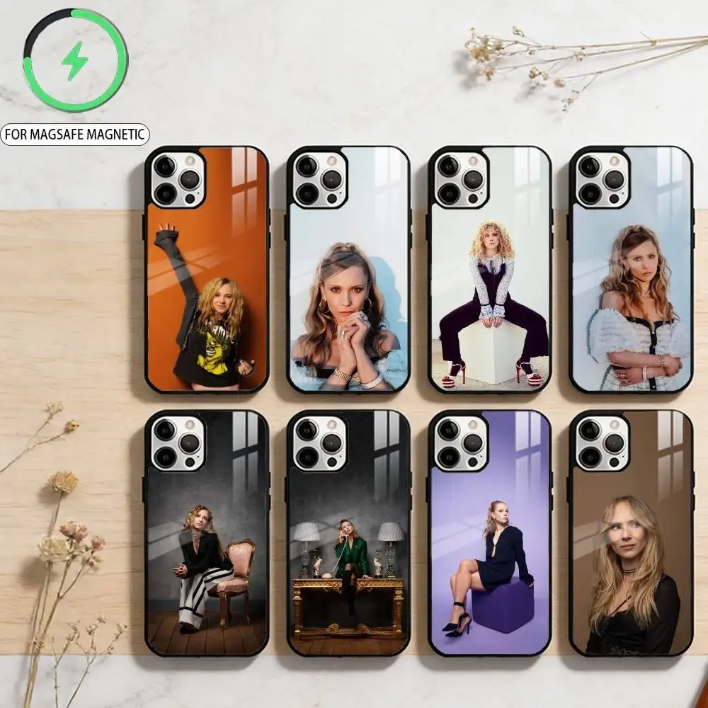 

Магнитный чехол J-Juno Beauty T-Temple для беспроводной зарядки MagSafe для iPhone 17, 16, 15, 14, 13, 12, 11 Plus, Pro Max