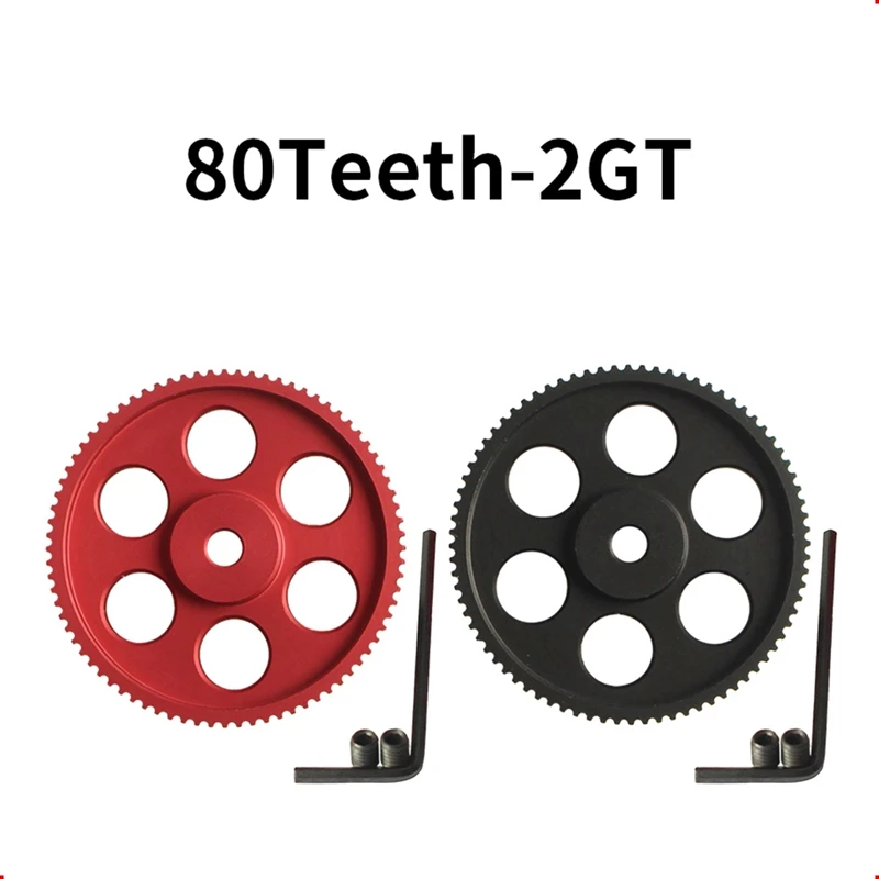 2GT 80Teeth Synchronous Pulley Kit Timing Pulley Bore 5Mm 2MGT Synchronous Belt For Voron 2.4 3D Printer Parts