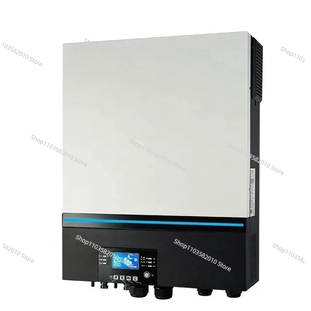 عاكس للطاقة الشمسية 11KW Axpert MAX Hybrid مع مدخلات PV 500V 150A شاحن MPPT مدمج في جهاز إرسال WiFi