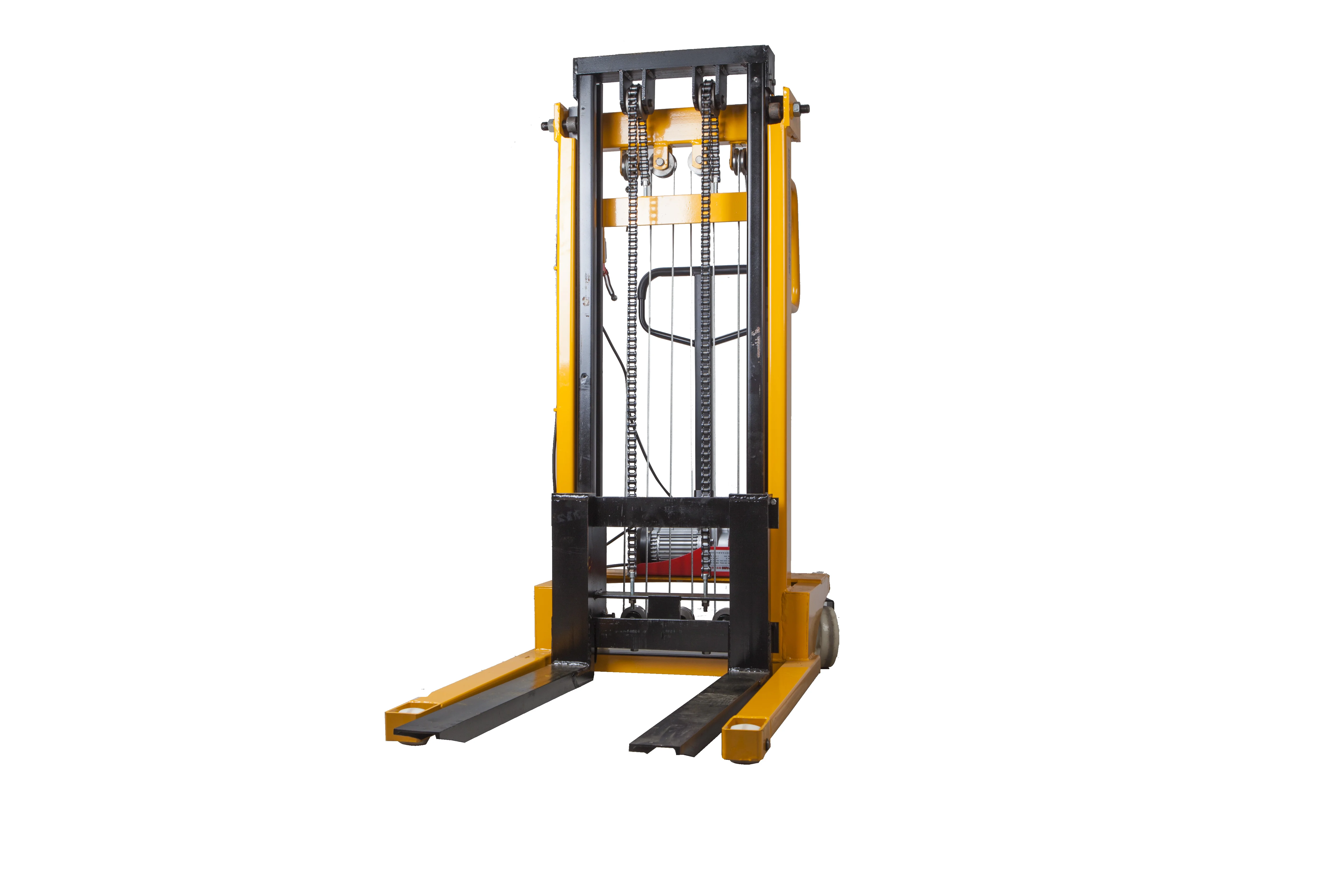 Factory Directly Wireless Remote control Semi Electric Pallet stacker Pallet Lifter forklift in Warehouse