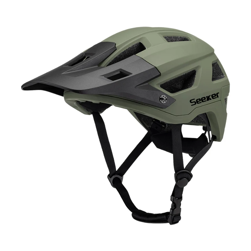 AliExpress NONE Seeker bicycle helmet adult mountain bike helmet with hat brim MTB riding helmet men and women large size road bicycle helmets