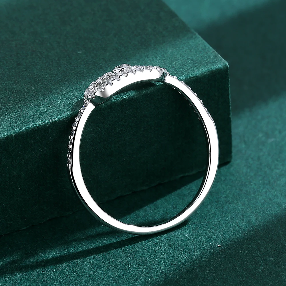 Bague de luxe en argent regardé S925 pour femme, véritable diamant, bijoux de fiançailles, cadeau pour petite amie, overde l'Antarctique, nouvelle mode, 2022