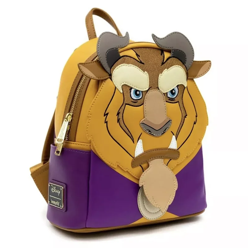 Hot Disney Loungefly Beauty And Beast Lion King Mini Backpack Children'S Outdoor Leisure Bag Cute For Girl Birthday Gift