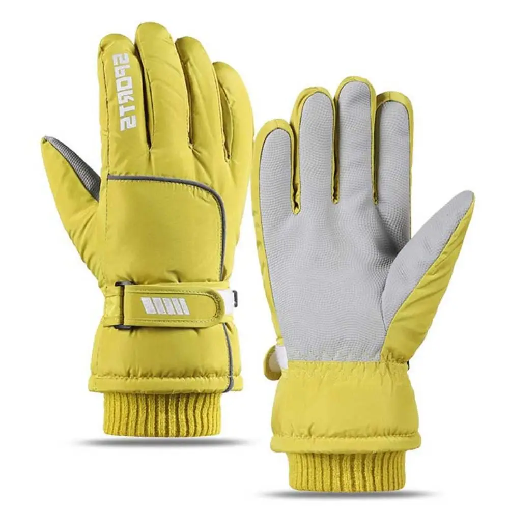 

Warm Tools Oxford Winter Warm Gloves Pu Windproof Cycling Warm Cotton Gloves Waterproof Touch Screen Outdoor Ski Gloves Women