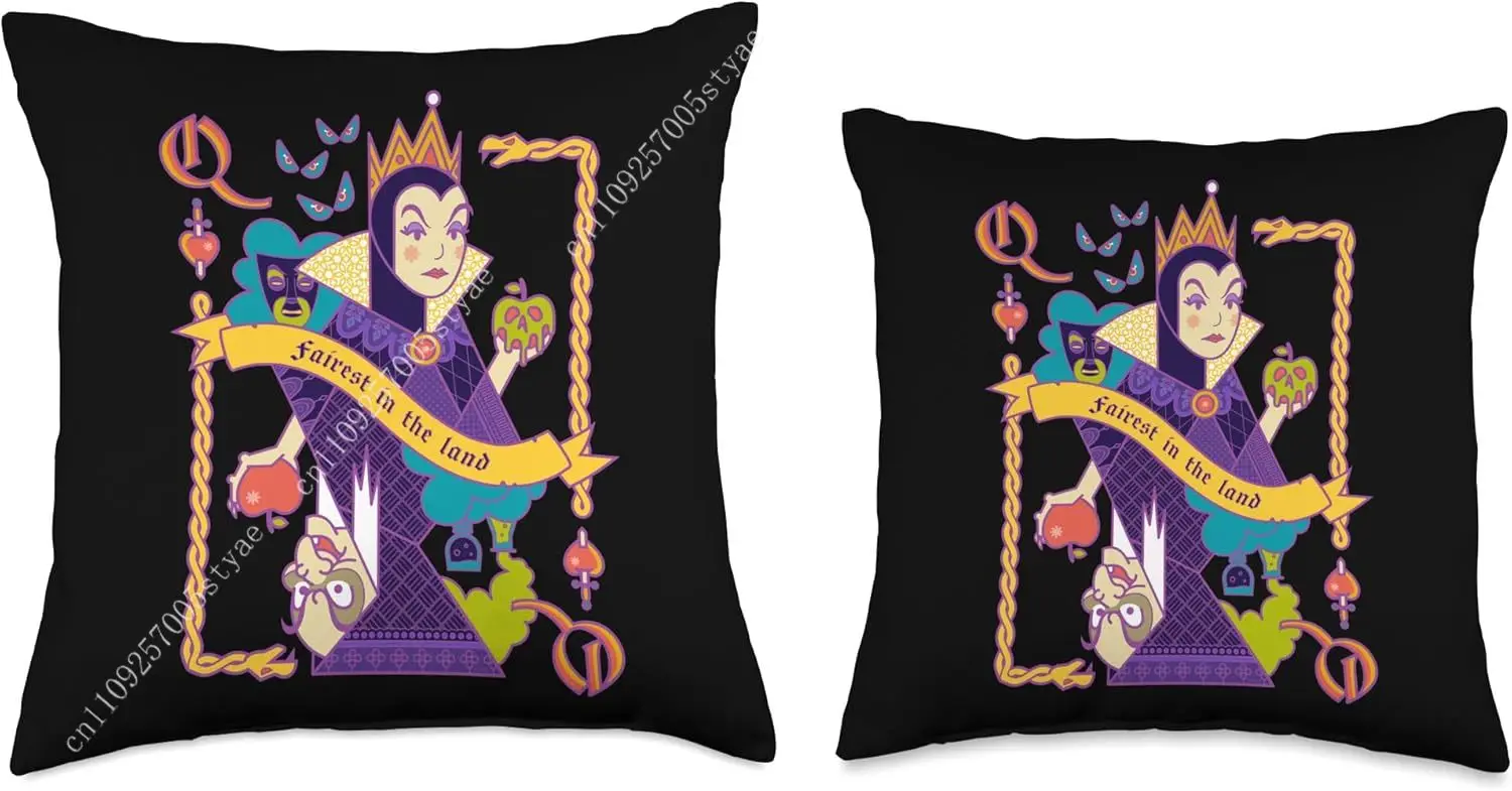 الأشرار الشر الملكة قدم llowcase ديزني الكرتون كيس وسادة لينة أريكة سرير الطفل عطلة حفلة صبي فتاة الهدايا غطاء وسادة مخصص #2