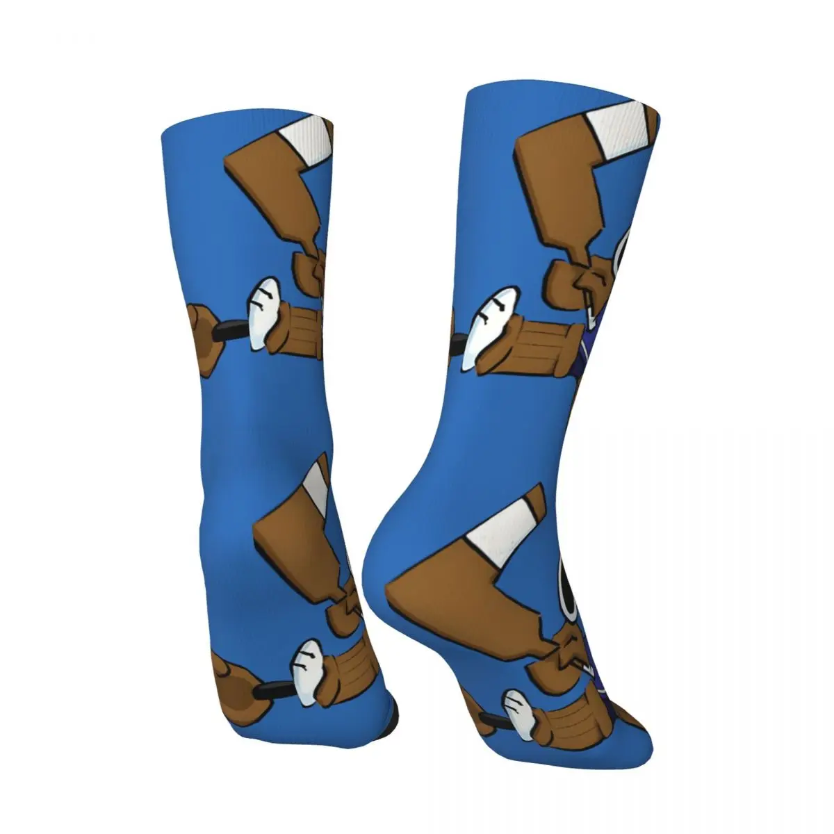 Retro Maple Leaf Snoopy Goalie Men's compression Socks Unisex Peanuts Snoopy Harajuku Pattern Printed Novelty Crew Sock