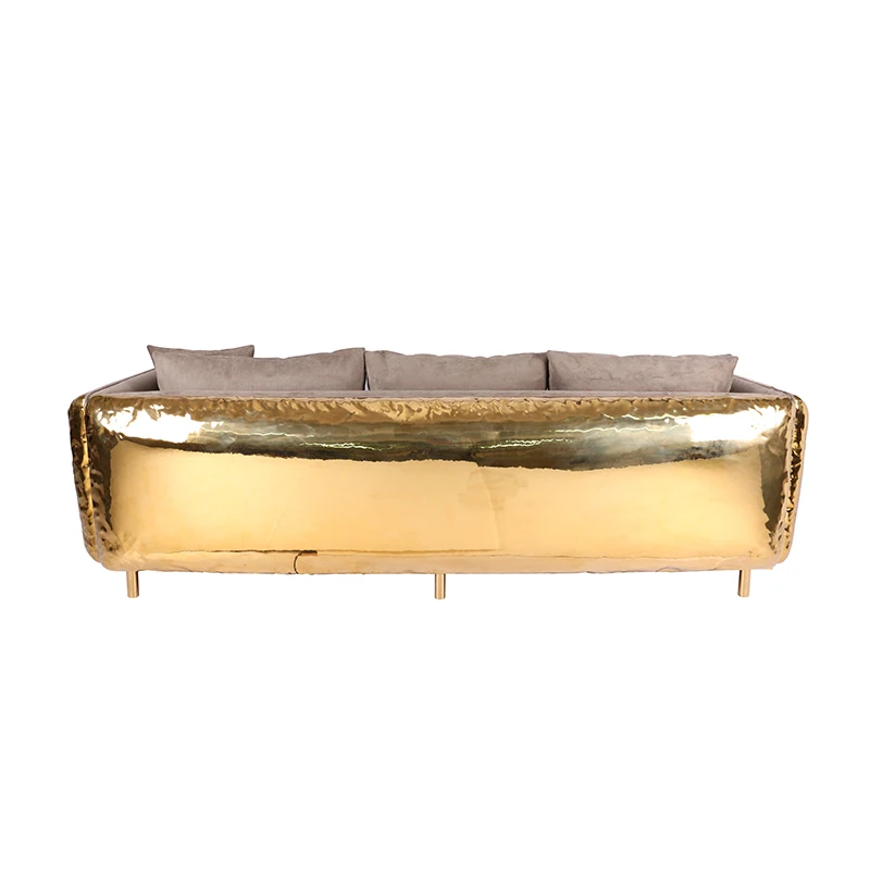 Modern Qingshe Sofa Qinggu Copper Fabric Ruanbao Sofa