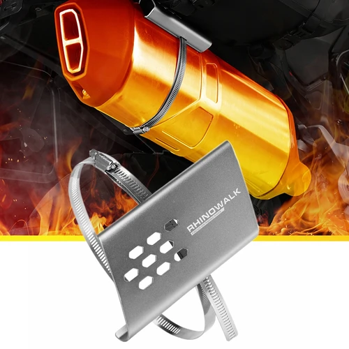 Imagen 2 del producto Protector Universal de tubo de escape para motocicleta, cubierta de protección térmica, cubierta antiescaldado, nuevo