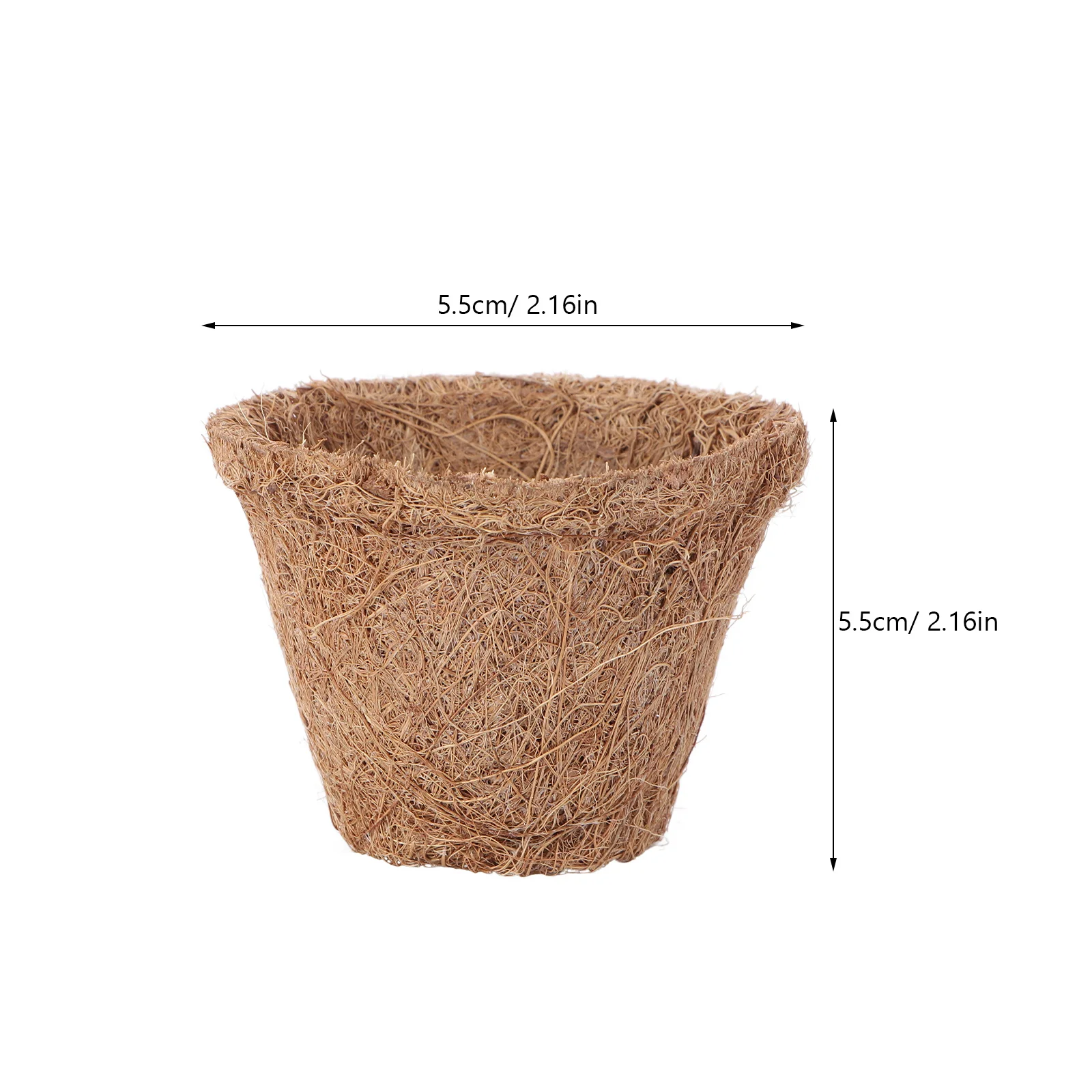 Pote de mudas de coco, recipiente de plantio, copos de flores de coco para jardim interno e externo, varanda, tapete de jardinagem, presente com 10 peças