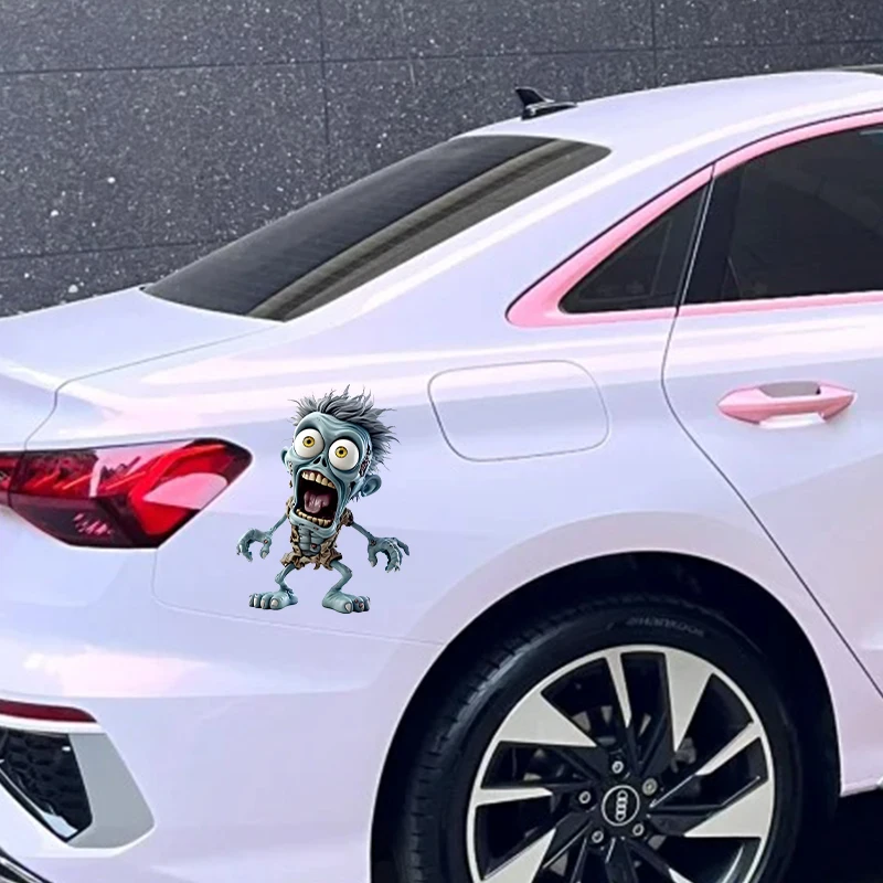 دراجة نارية ملصقات مقاومة للماء مفاجأة الجمجمة رجل شارات الفينيل دراجة نارية FuelTank الجانب Fairings العالمي جسم السيارة الديكور