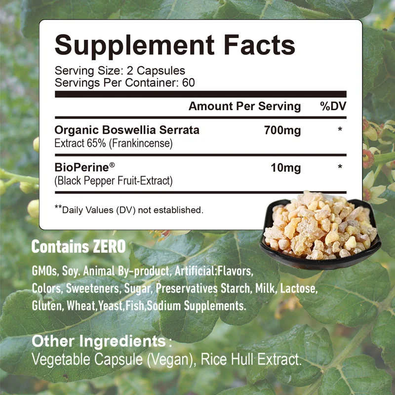 Boswellia Extract - Joint Support, Bone Health, Joint Support for Mobility and Flexibility