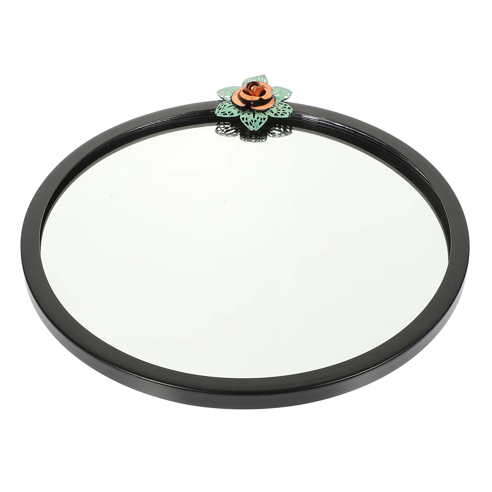 Badezimmer-Eisenspiegel, rund, zur Wandmontage, dekorativ, zum Aufhängen, Make-up-Kosmetikspiegel, schlicht, schick, Wanddekoration, Make-up-Zubehör