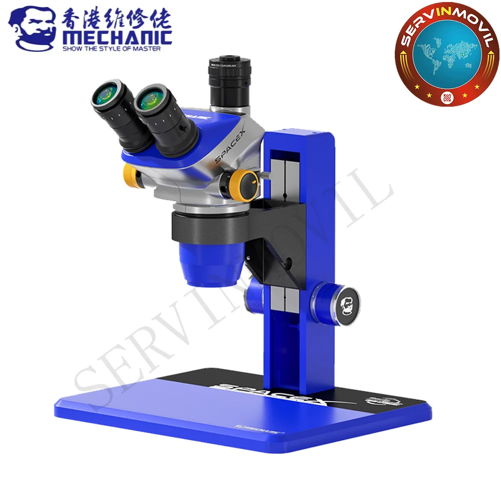 MECHANIC SPACE X-B11/SPACE X-TSD Triocular Microscope 6.5X-52X Continuous Zoom for Mobile Phone PCB Welding Repair Tool