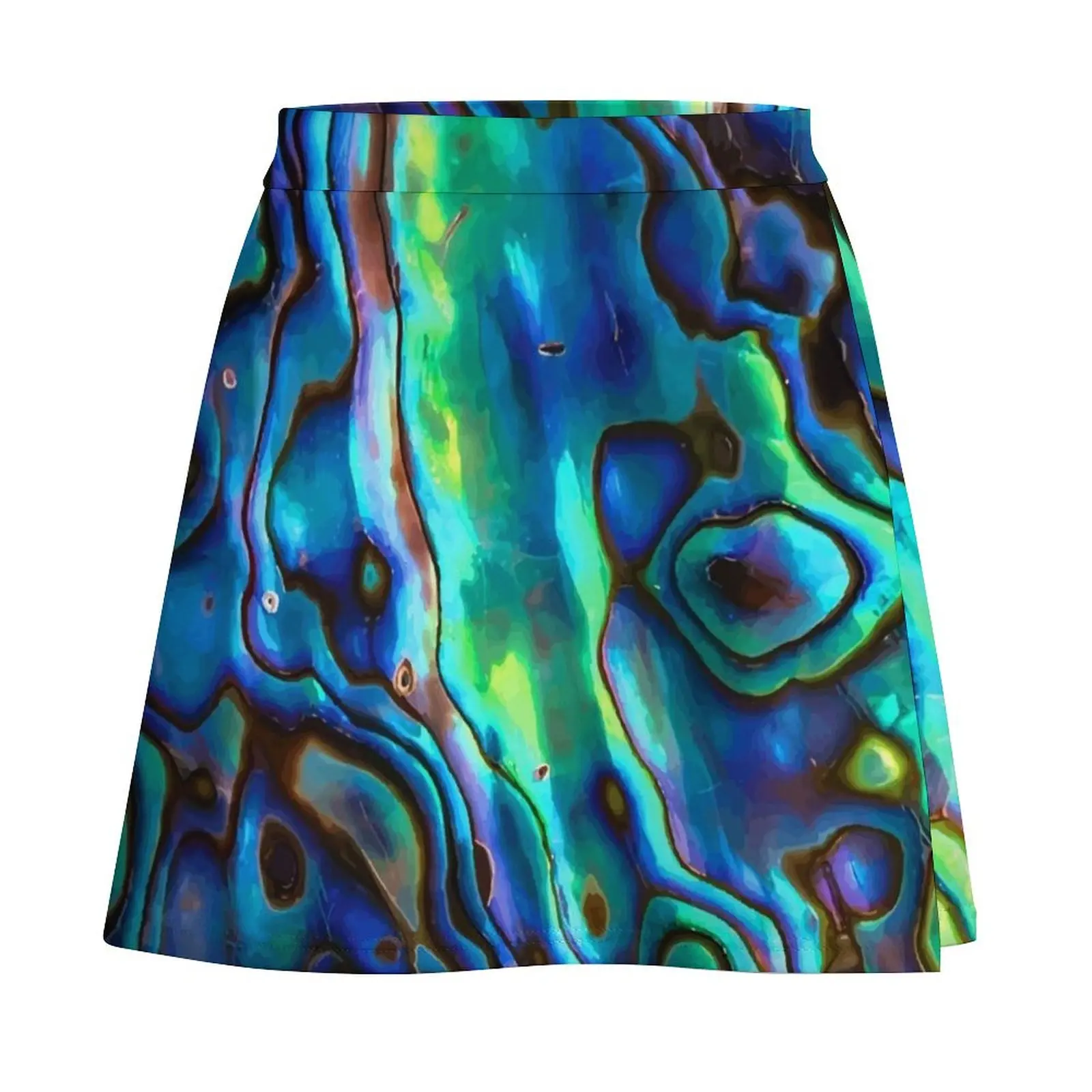 New Zealand Paua Shell - Kiwi Design Kiwiana Māori Mini Skirt Clothes for summer elegant social women's skirts Mini Skirt