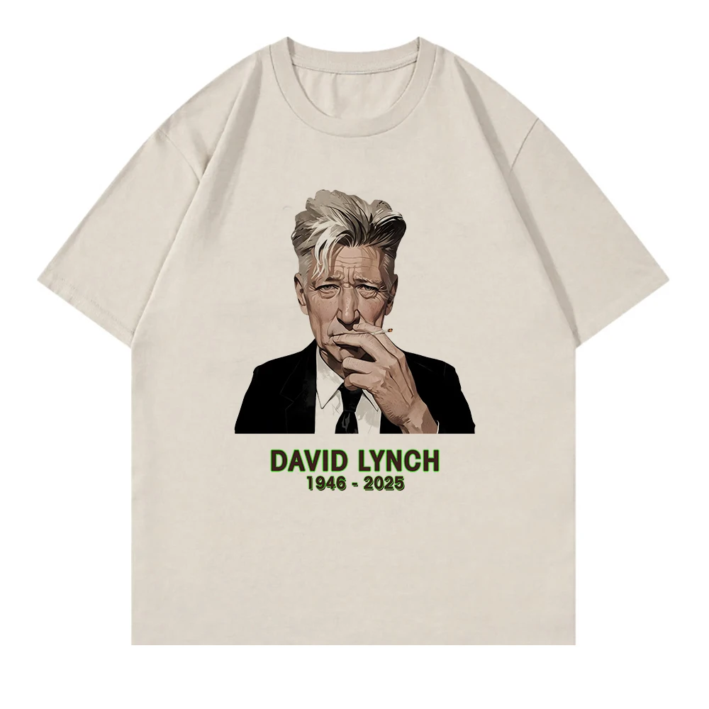 David Lynch 1946-2025 TShirt 2025 Fashion Men/women Clothing Retro Harajuku High Quality Clothes Cotton Tops Lover TShirts