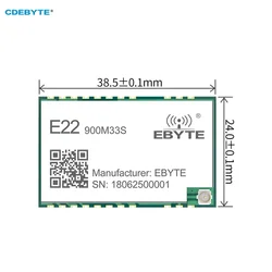 SX1262 33dBm LoRa Spread Spectrum Wireless Module 868/915MHz High-Precision TCXO16KM CDEBYTE E22-900M33S SPI SMD IPEX/Stamp Hole